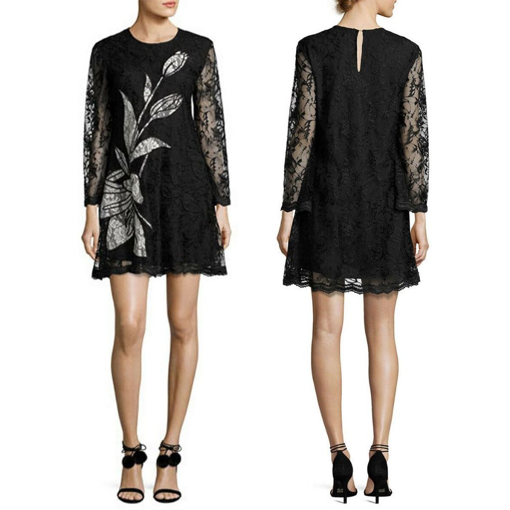 Sachin & Babi Black Mini Dress 12 NWT